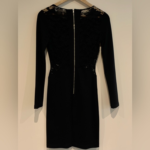 Like New Eight Sixty Black Bodycon Cocktail Dress with Lace Cutouts in Size S - Picture 6 of 7